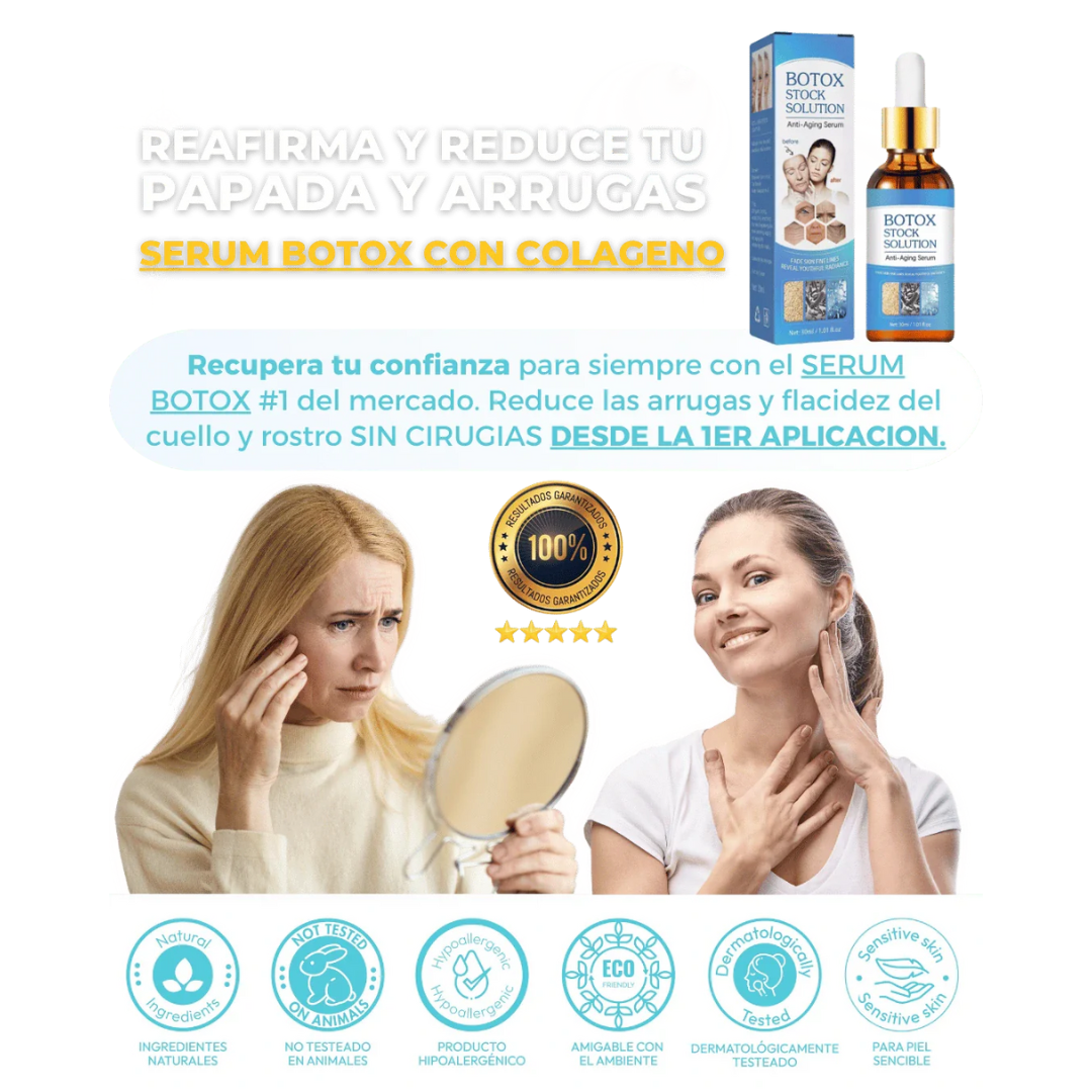 SerumEterna - Serum Botox Con Colageno + Acido Hialuronico - ¡Hoy 2x1!